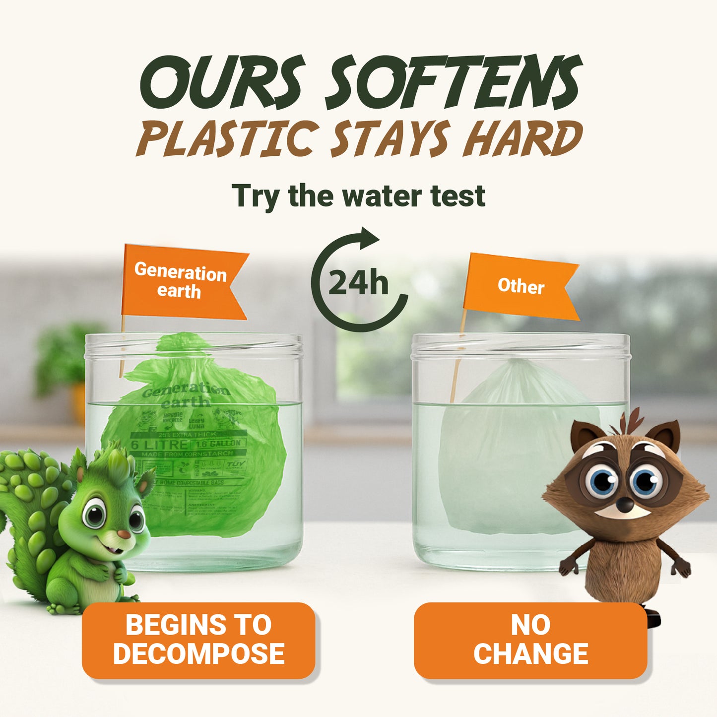 120pcs | 6L Food Waste Bags